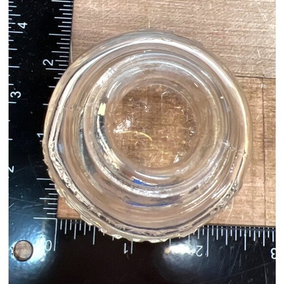 Vintage Waterman's Ink Clear Glass 2 Oz Bottle With Embossed Markings - Picture 4 of 5